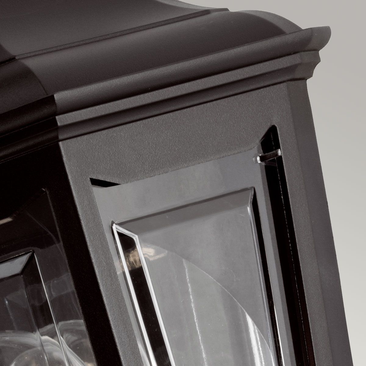 Elstead Kinsale Single Flush Lantern - Black