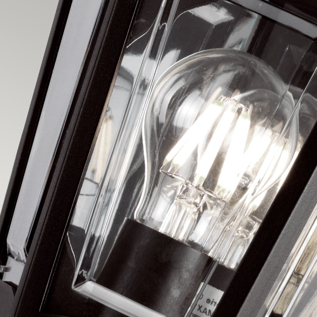 Elstead Kinsale Single Flush Lantern - Black