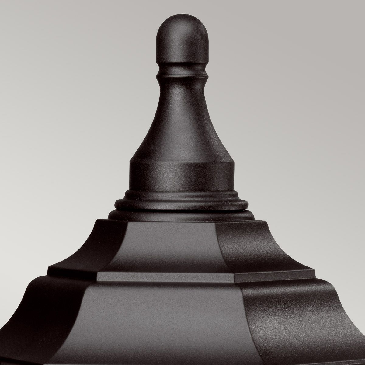 Elstead Kinsale Single Pedestal/Porch Lantern - Black