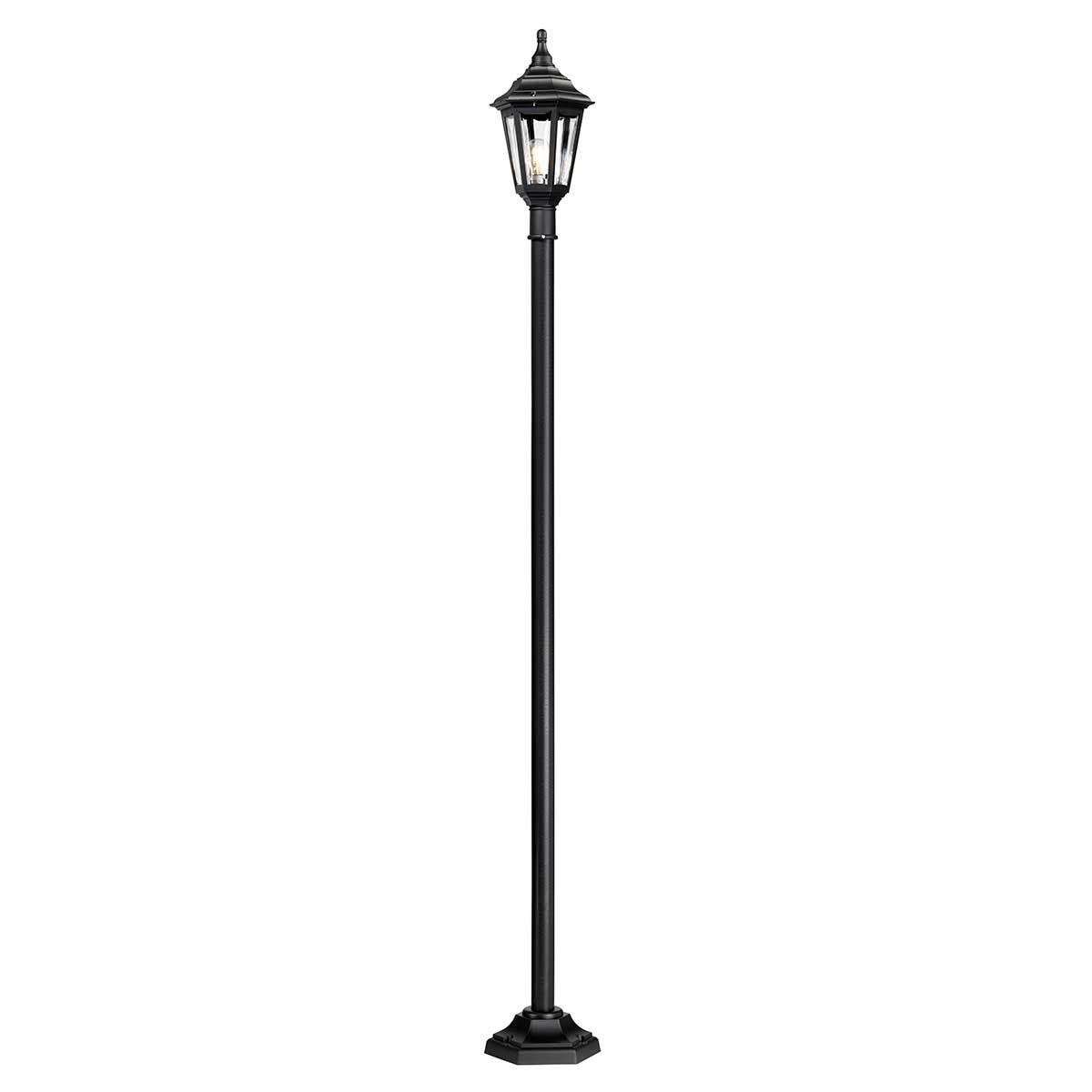 Elstead Kinsale Single Lamp Post - Black
