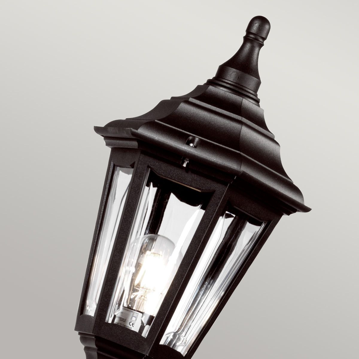 Elstead Kinsale Single Lamp Post - Black