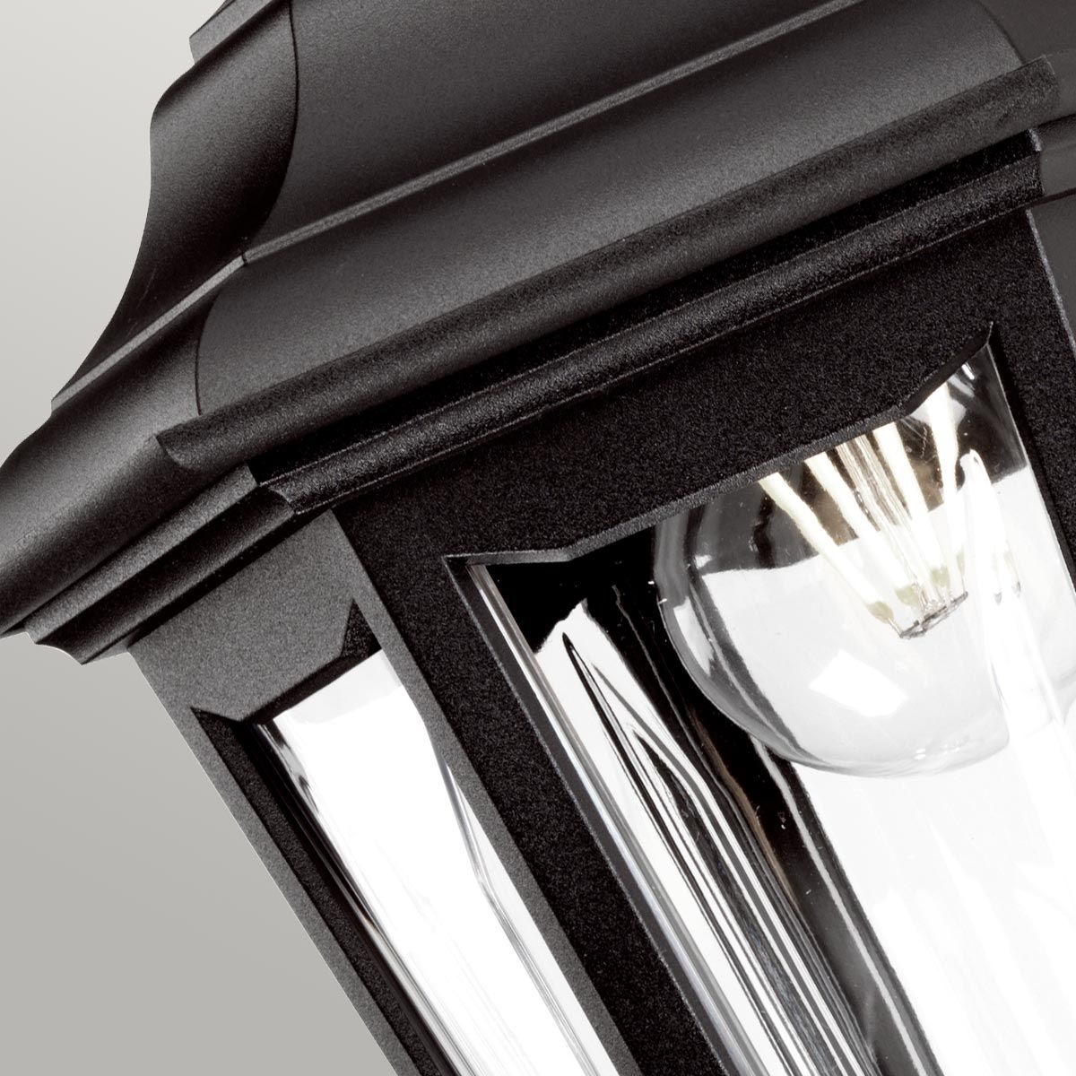 Elstead Kinsale Single Wall Lantern - Black