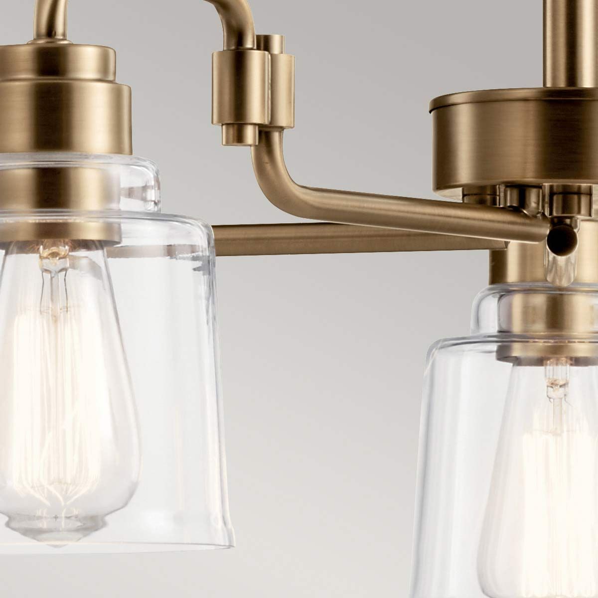 Kichler Aivian 5 Light Chandelier - Weathered Brass