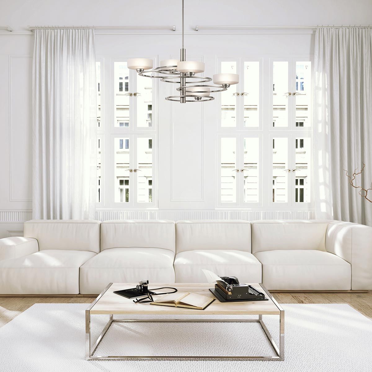 Kichler Aleeka 5 Light Chandelier - Classic Pewter