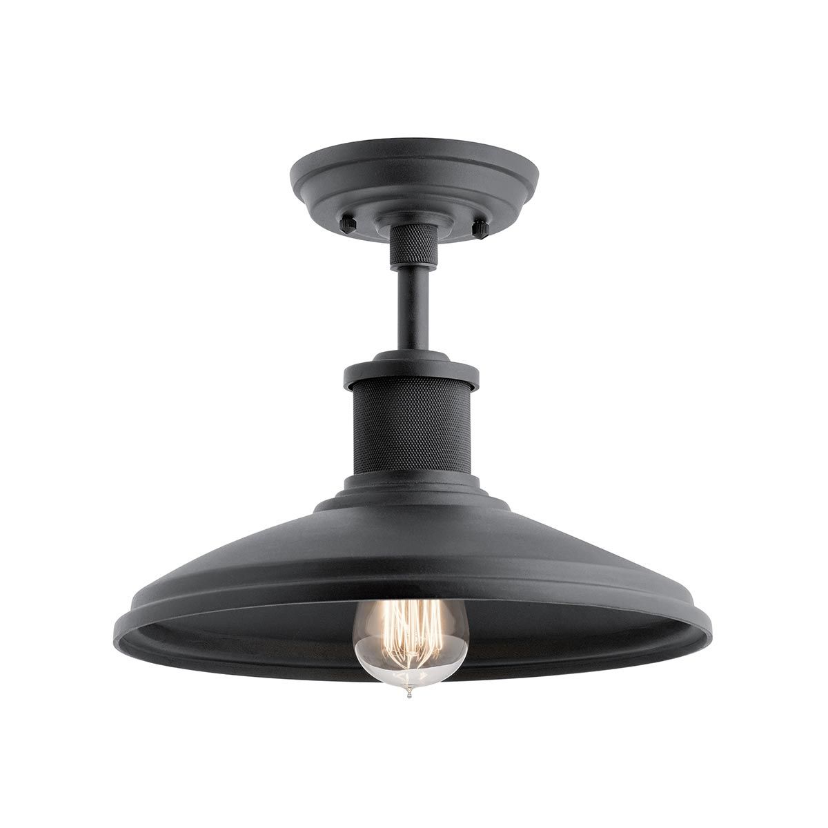 Kichler Allenbury Single Outdoor Pendant - Textured Black