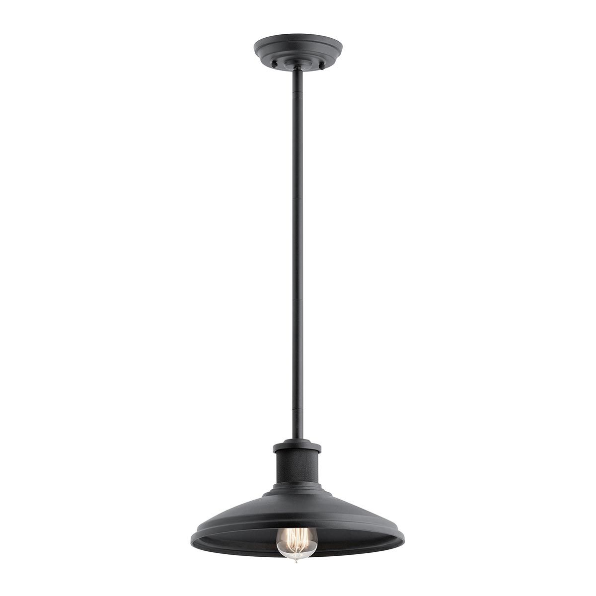 Kichler Allenbury Single Outdoor Pendant - Textured Black