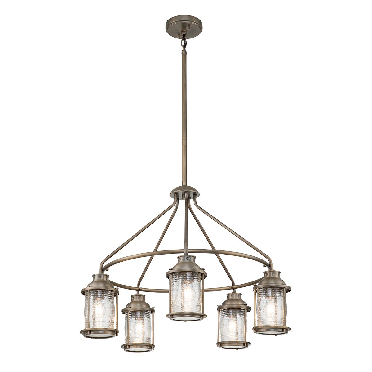 Kichler Ashland Bay 5 Light Outdoor Chandelier - Burnished Bronze