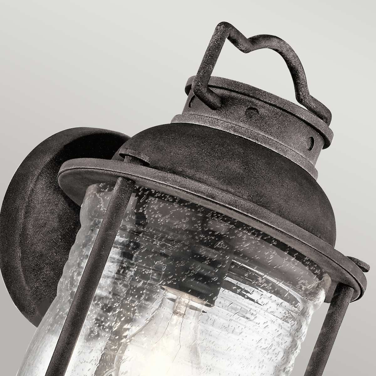 Kichler Ashland Bay Single Large Wall Lantern - Weathered Zinc