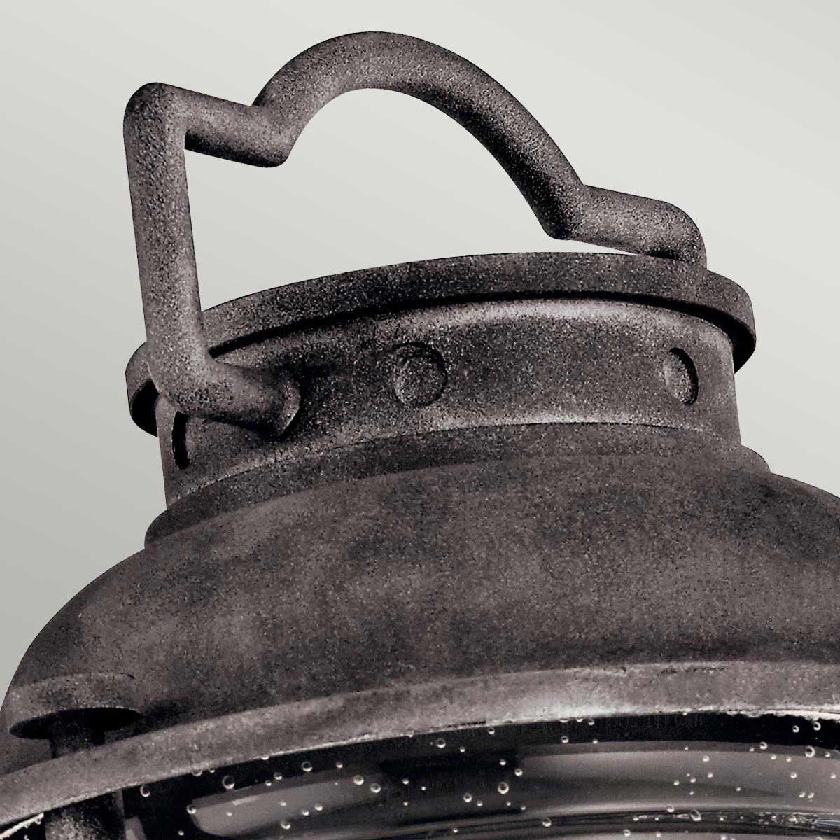 Kichler Ashland Bay Single Medium Pedestal Lantern - Weathered Zinc