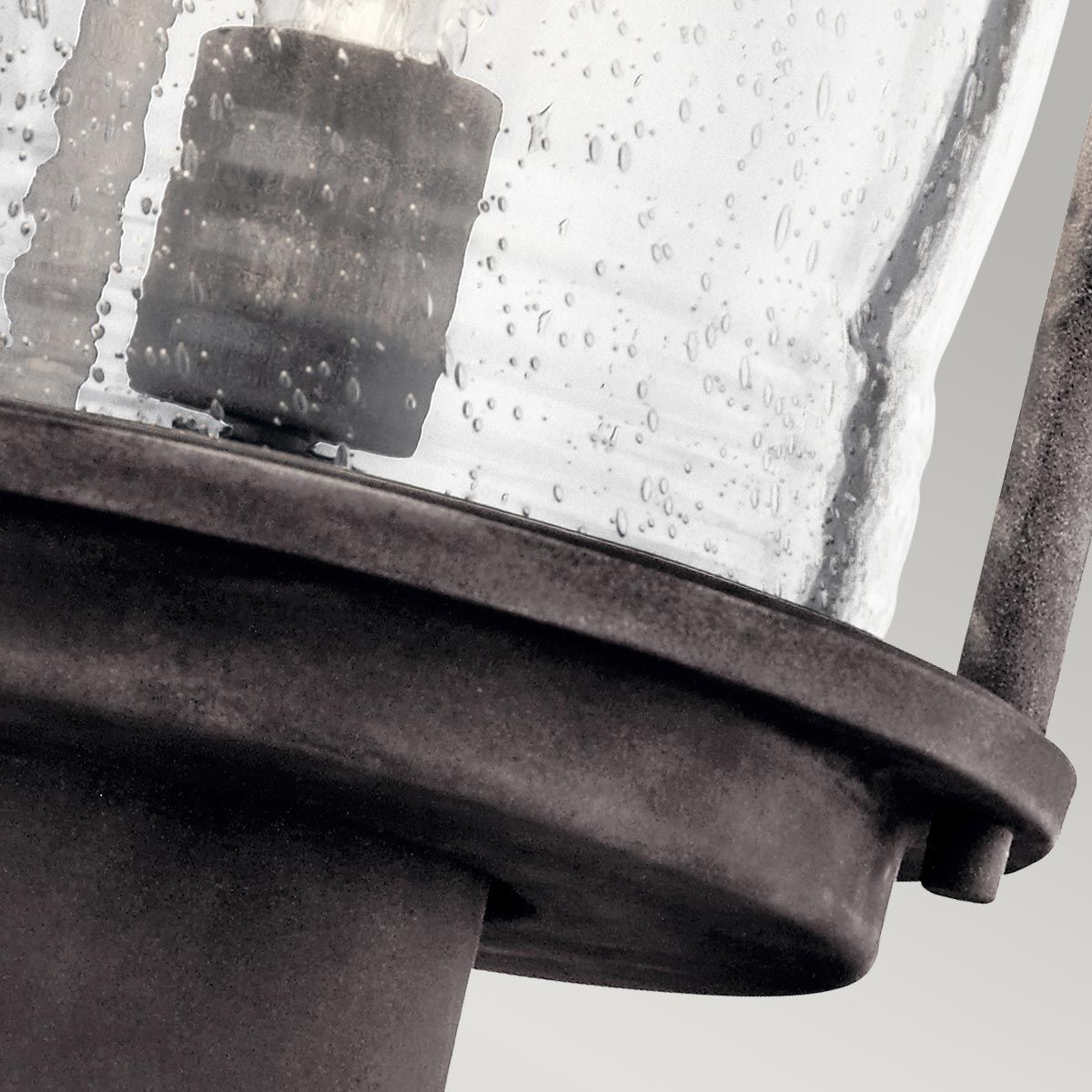 Kichler Ashland Bay Single Medium Pedestal Lantern - Weathered Zinc