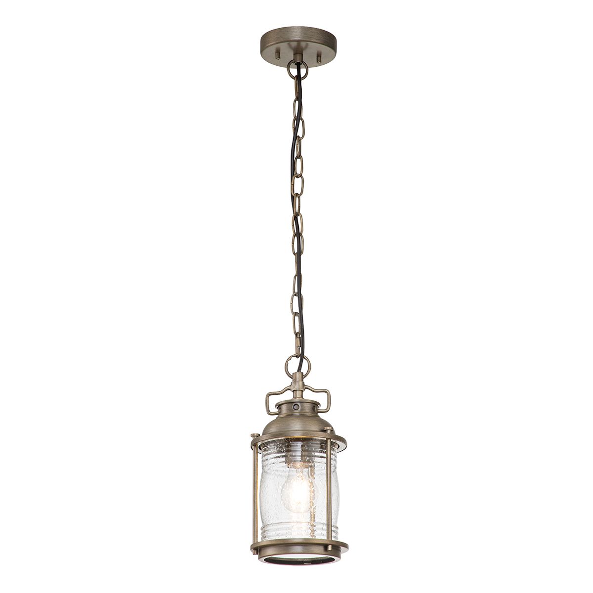 Kichler Ashland Bay Single Small Chain Lantern - Burnished Bronze