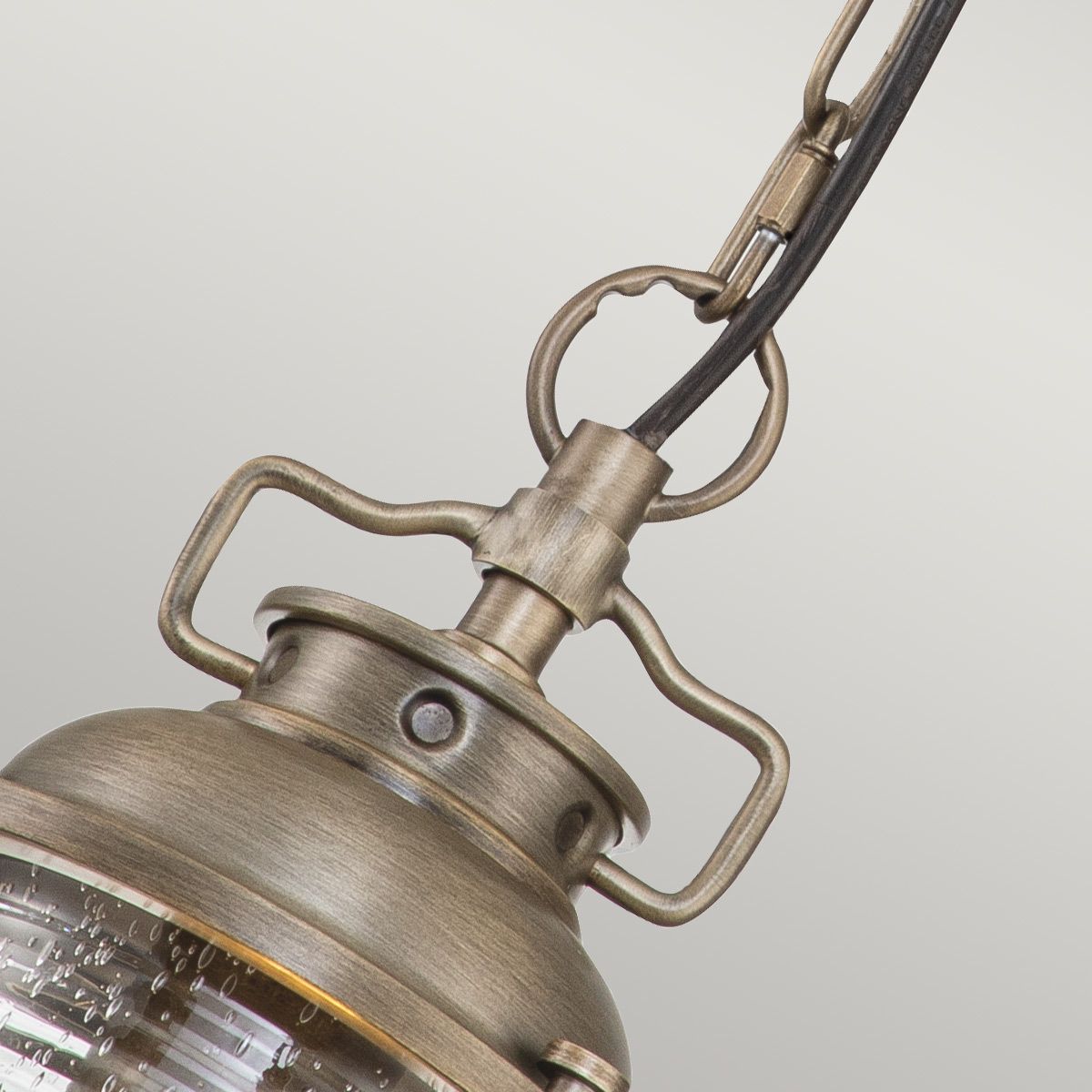 Kichler Ashland Bay Single Small Chain Lantern - Burnished Bronze