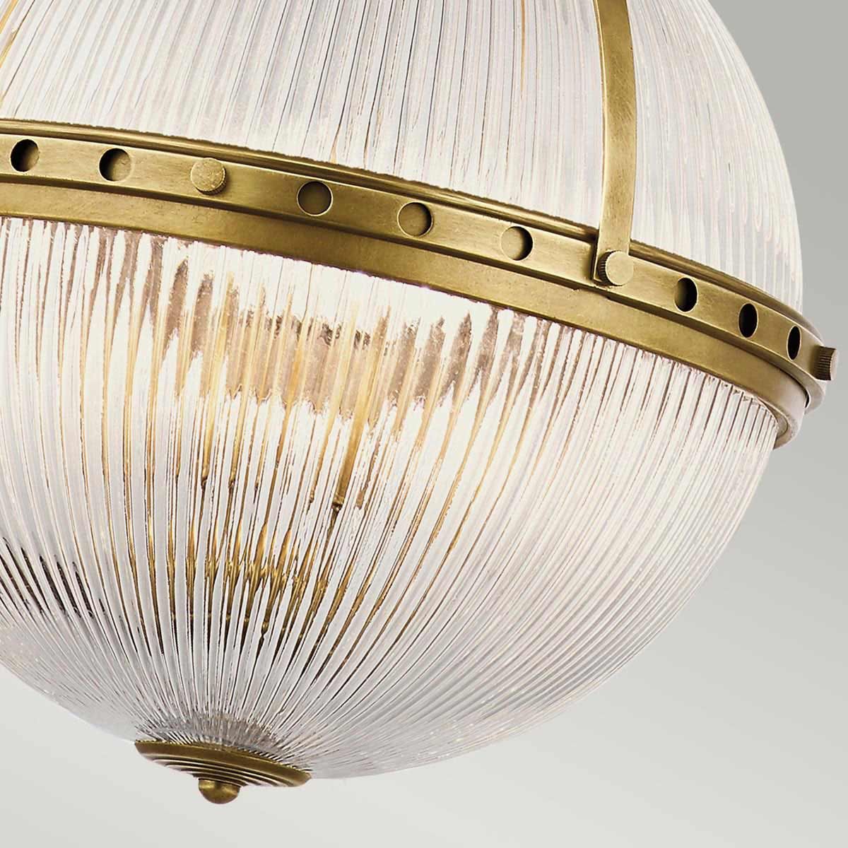 Kichler Aster 3 Light Pendant - Natural Brass