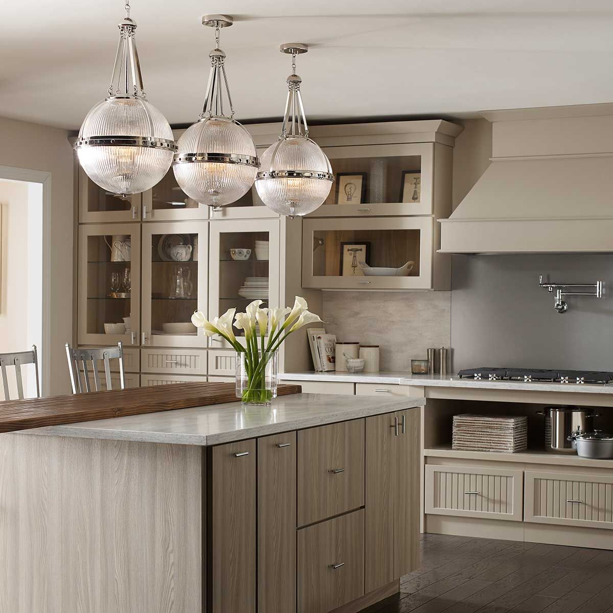 Kichler Aster 3 Light Pendant - Polished Nickel