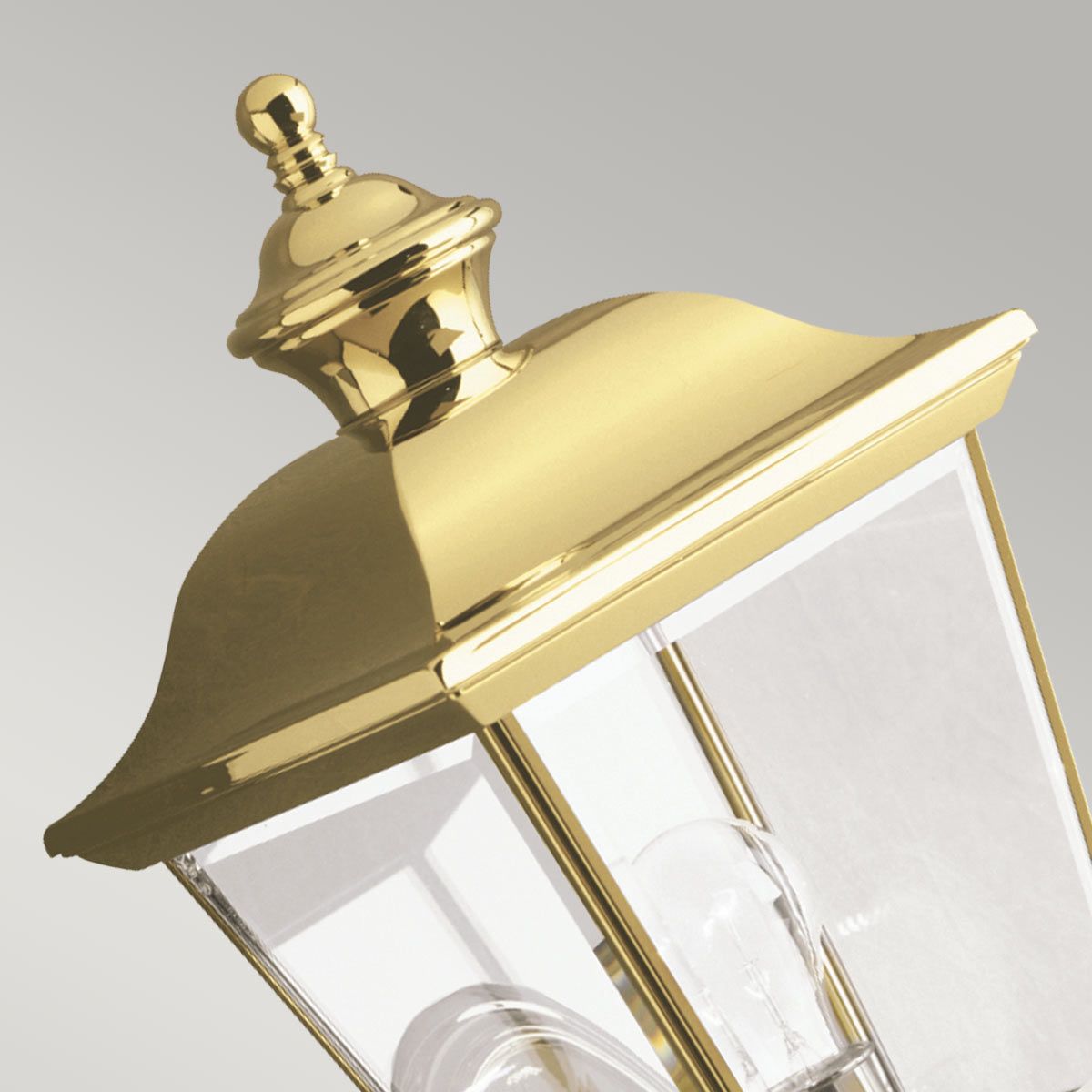 Kichler Bay Shore Single Medium Outdoor Wall Light - Polished Brass
