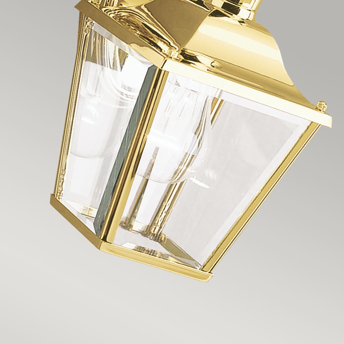 Kichler Bay Shore Single Small Outdoor Wall Light - Polished Brass