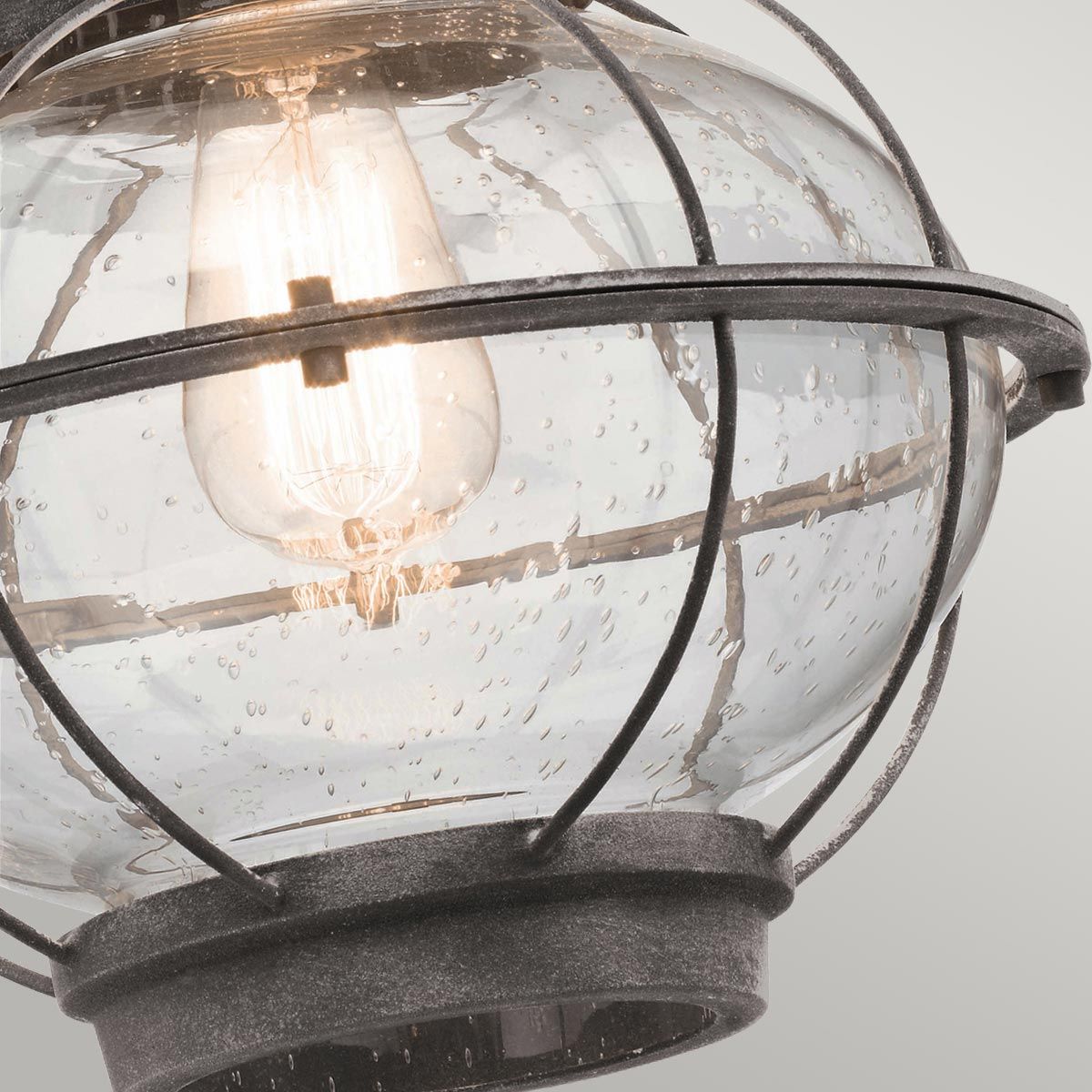 Kichler Bridge Point Single Large Wall Lantern - Weathered Zinc