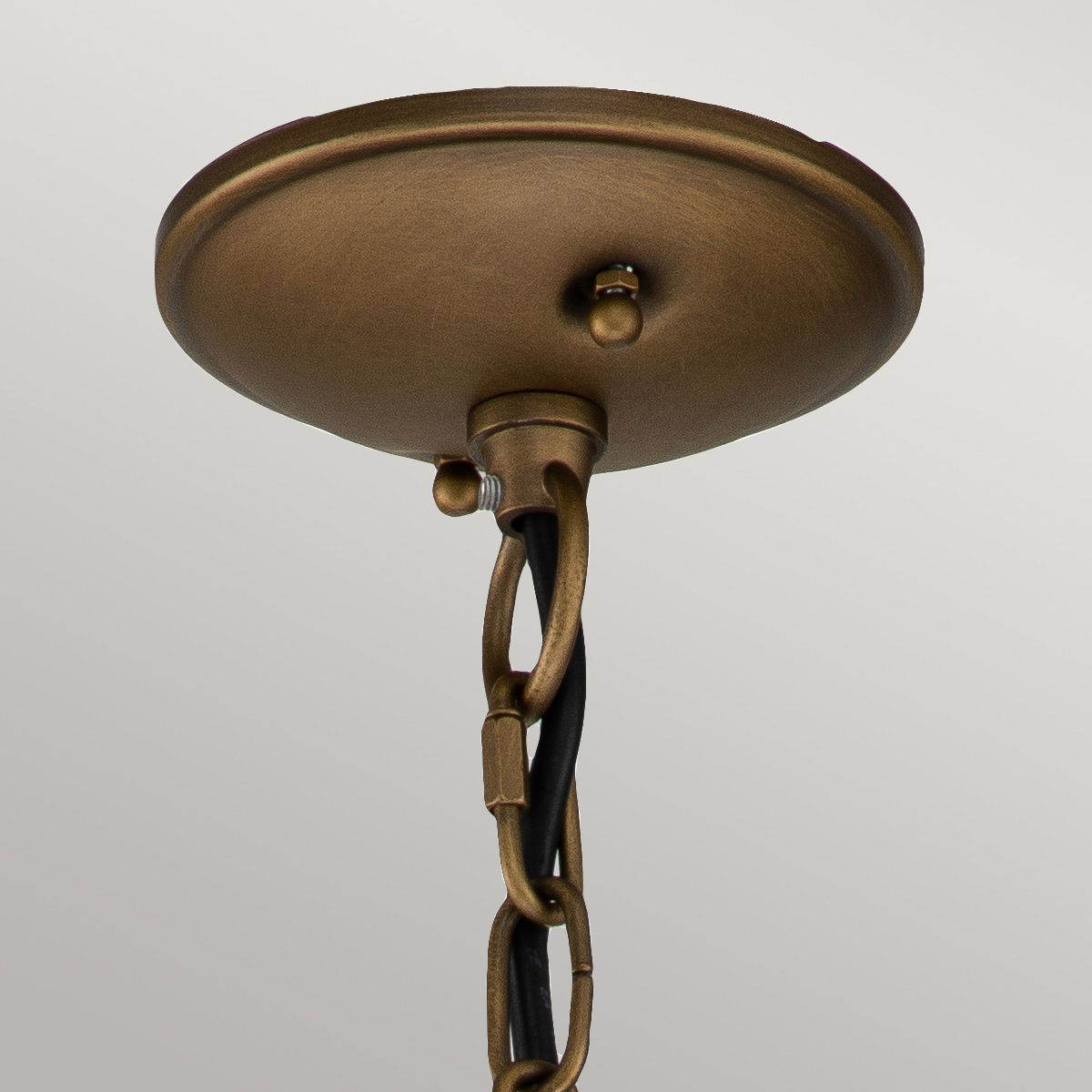 Kichler Bridgepoint Single Small Chain Lantern - Natural Brass