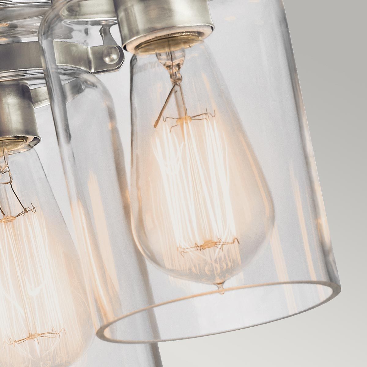 Kichler Brinley 3 Light Flush Fitting - Brushed Nickel