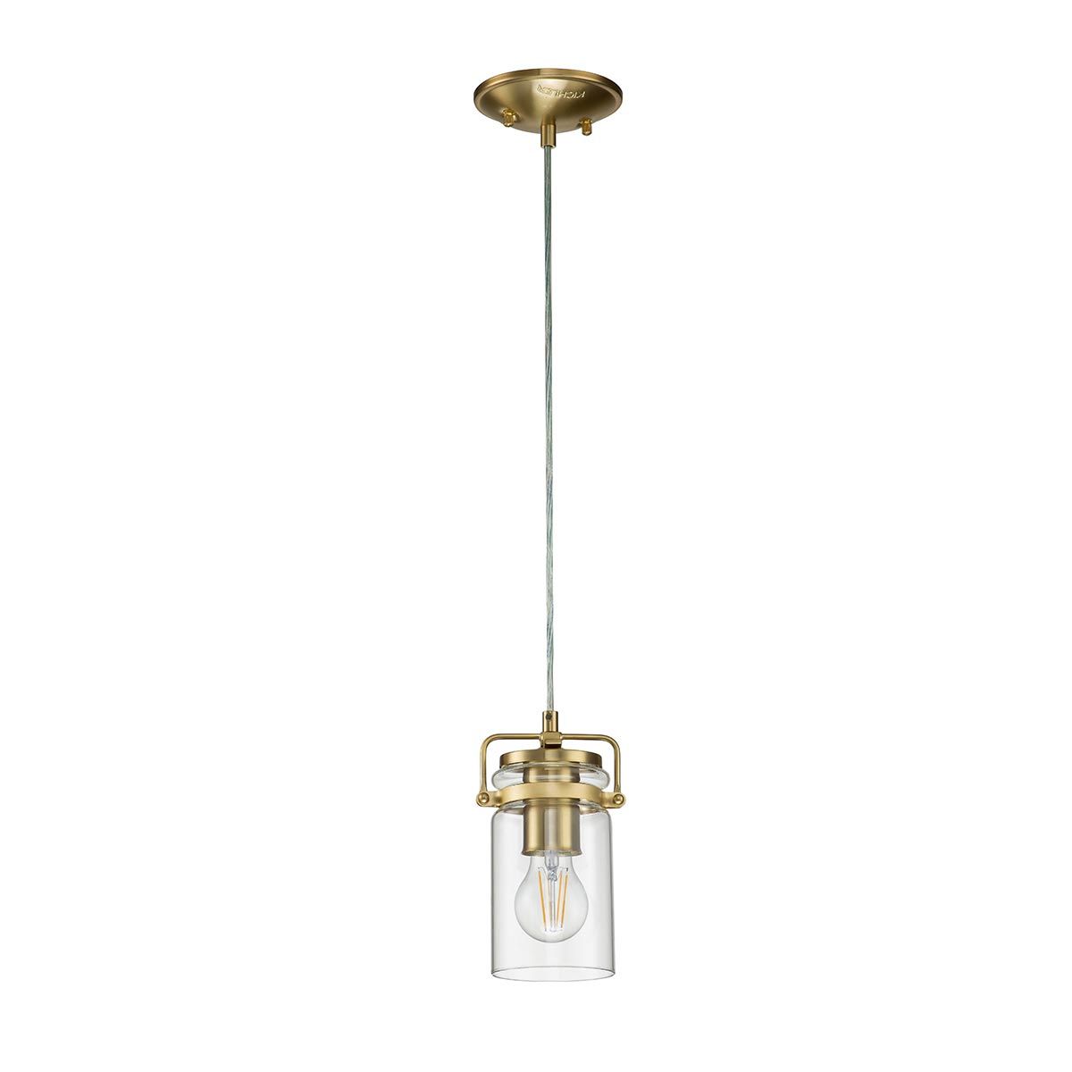 Kichler Brinley Single Mini Pendant - Brushed Brass