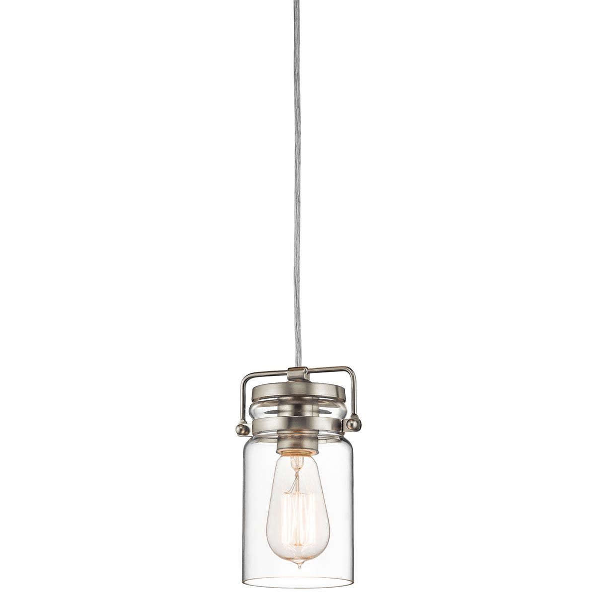Kichler Brinley Single Mini Pendant - Brushed Nickel