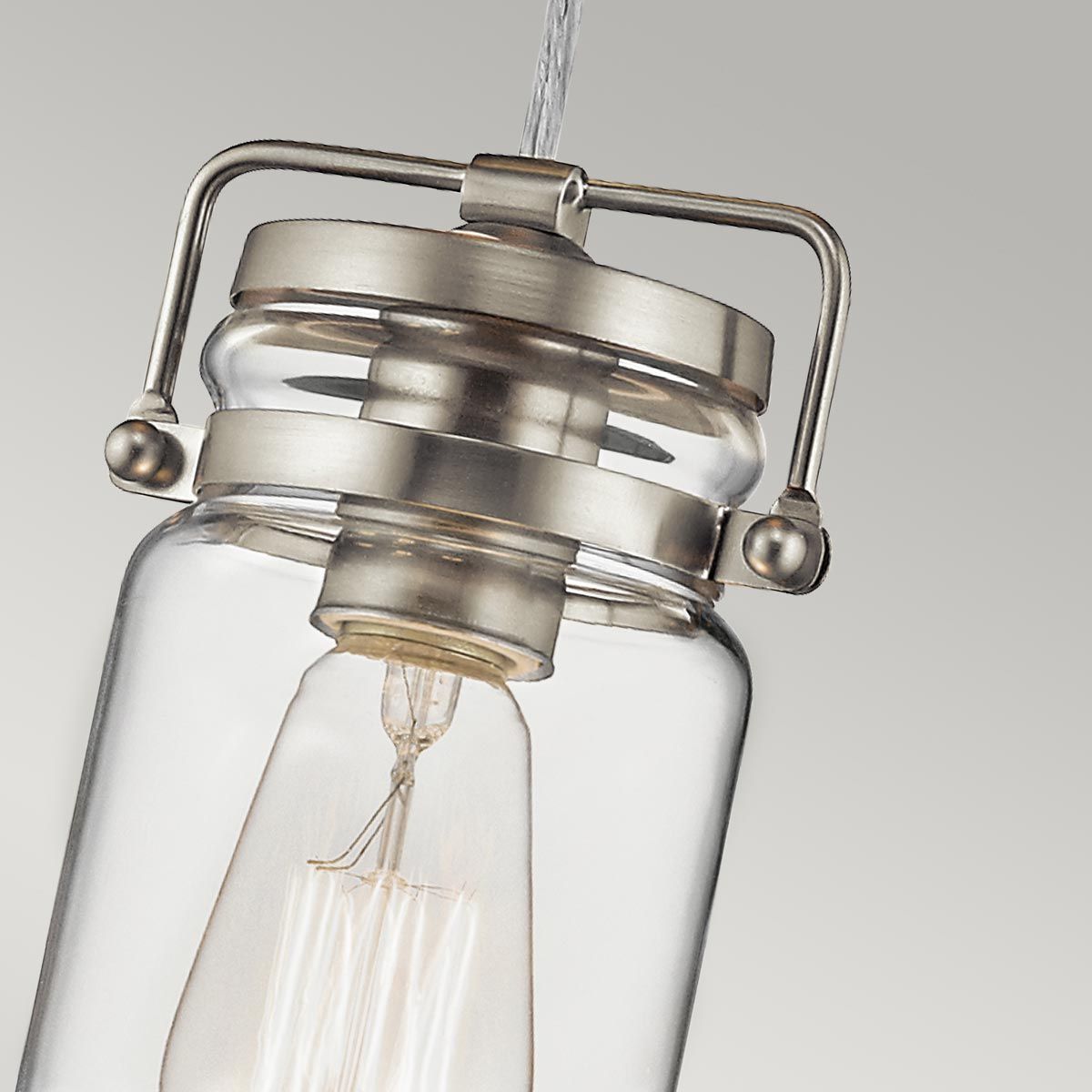 Kichler Brinley Single Mini Pendant - Brushed Nickel