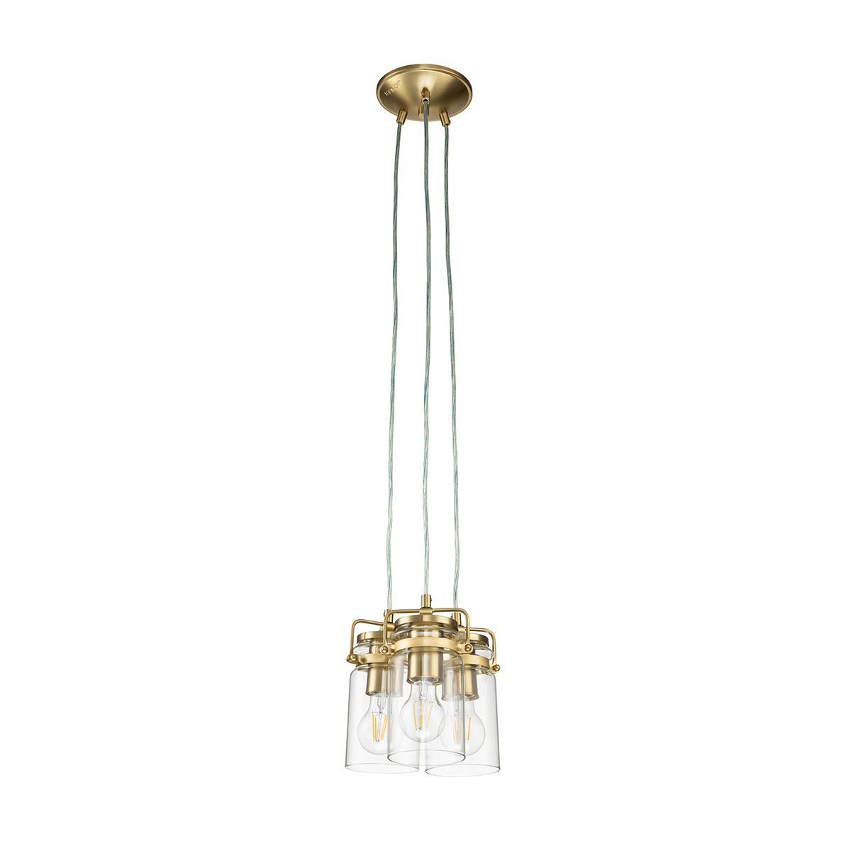 Kichler Brinley 3 Light Pendant - Brushed Brass