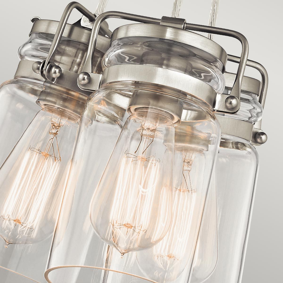 Kichler Brinley 3 Light Pendant - Brushed Nickel