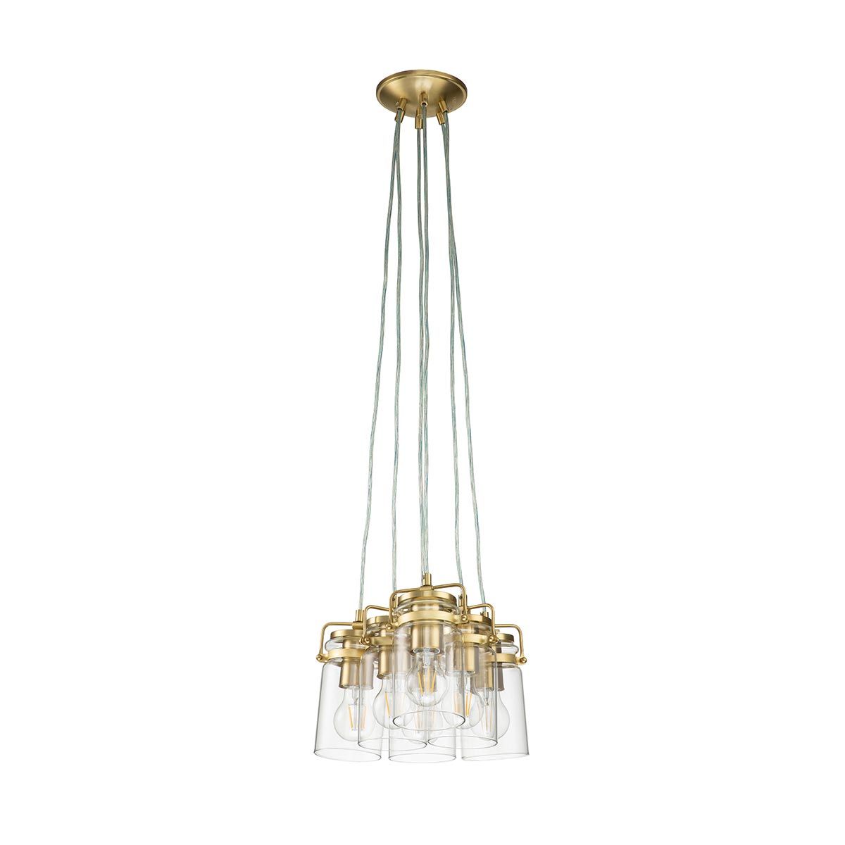 Kichler Brinley 6 Light Pendant - Brushed Brass