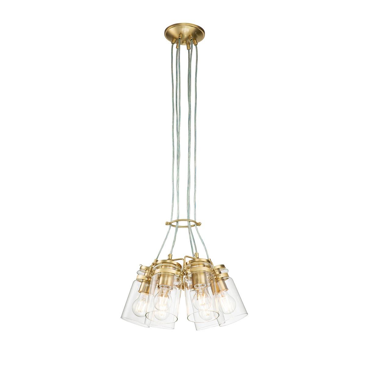 Kichler Brinley 6 Light Pendant - Brushed Brass