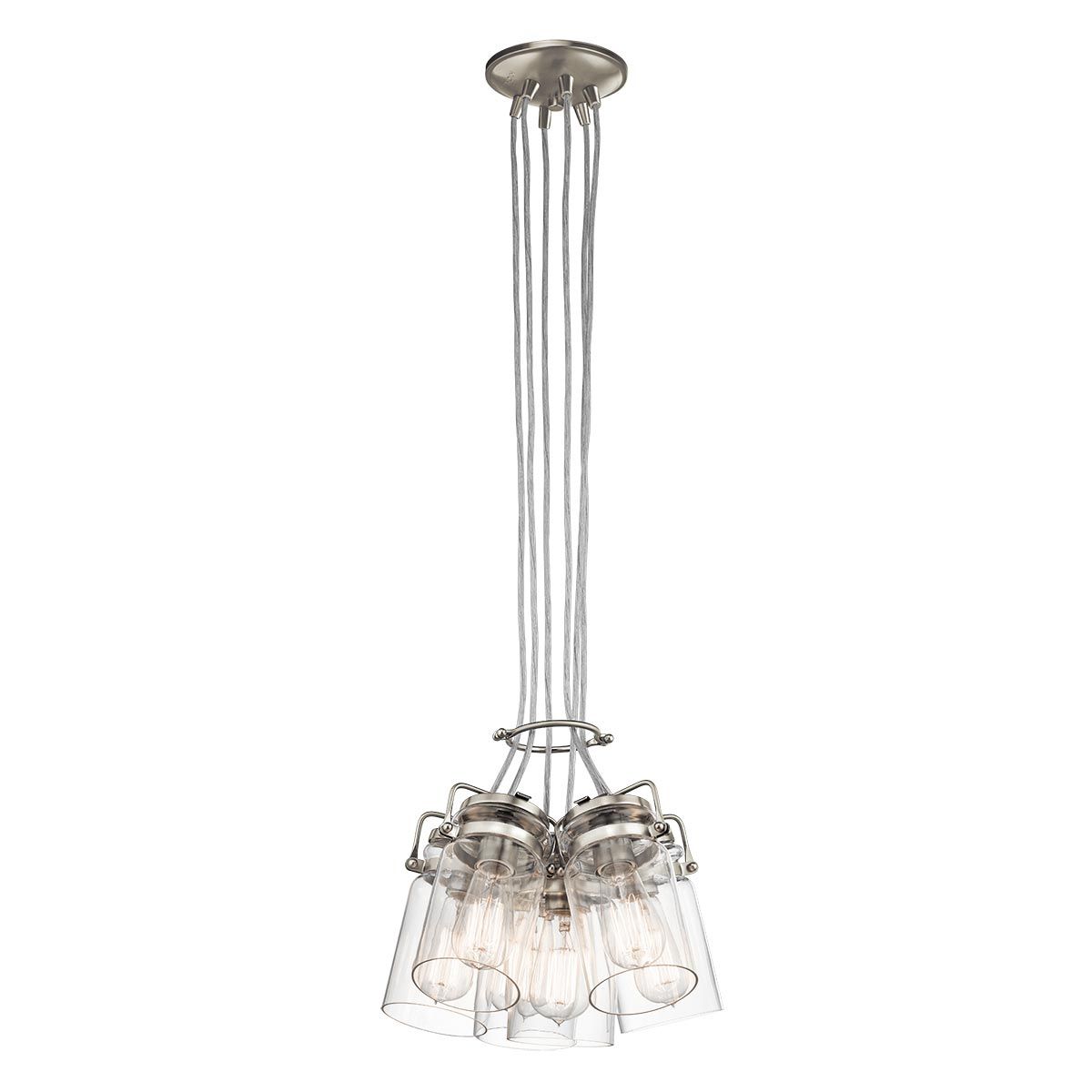 Kichler Brinley 6 Light Pendant - Brushed Nickel