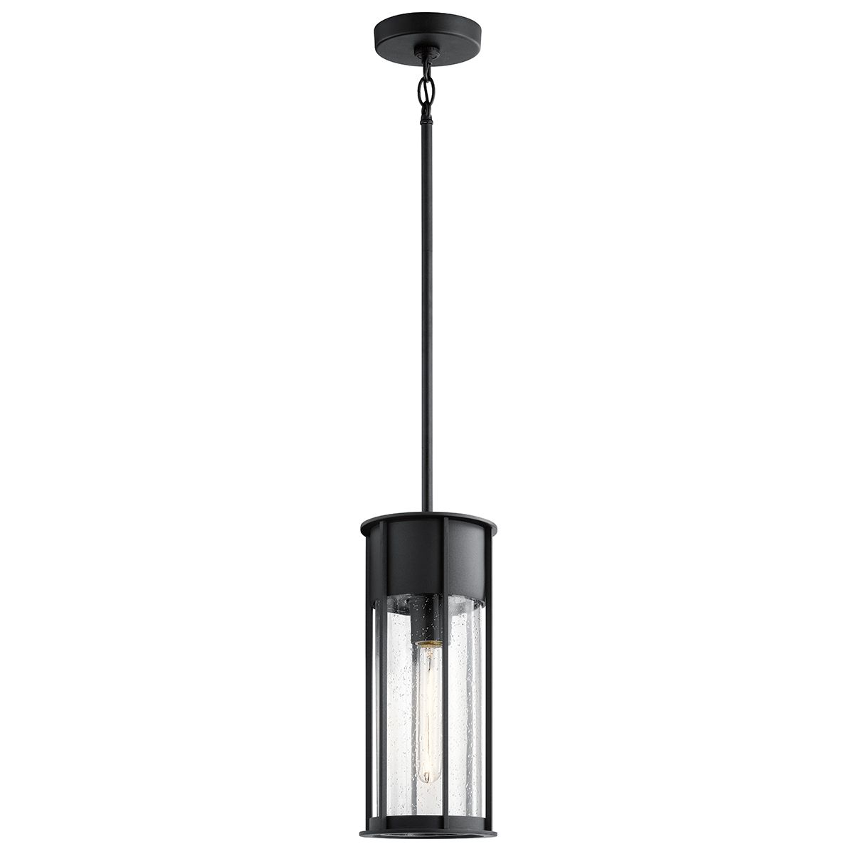 Kichler Camillo 1 Light Outdoor Pendant - Textured Black