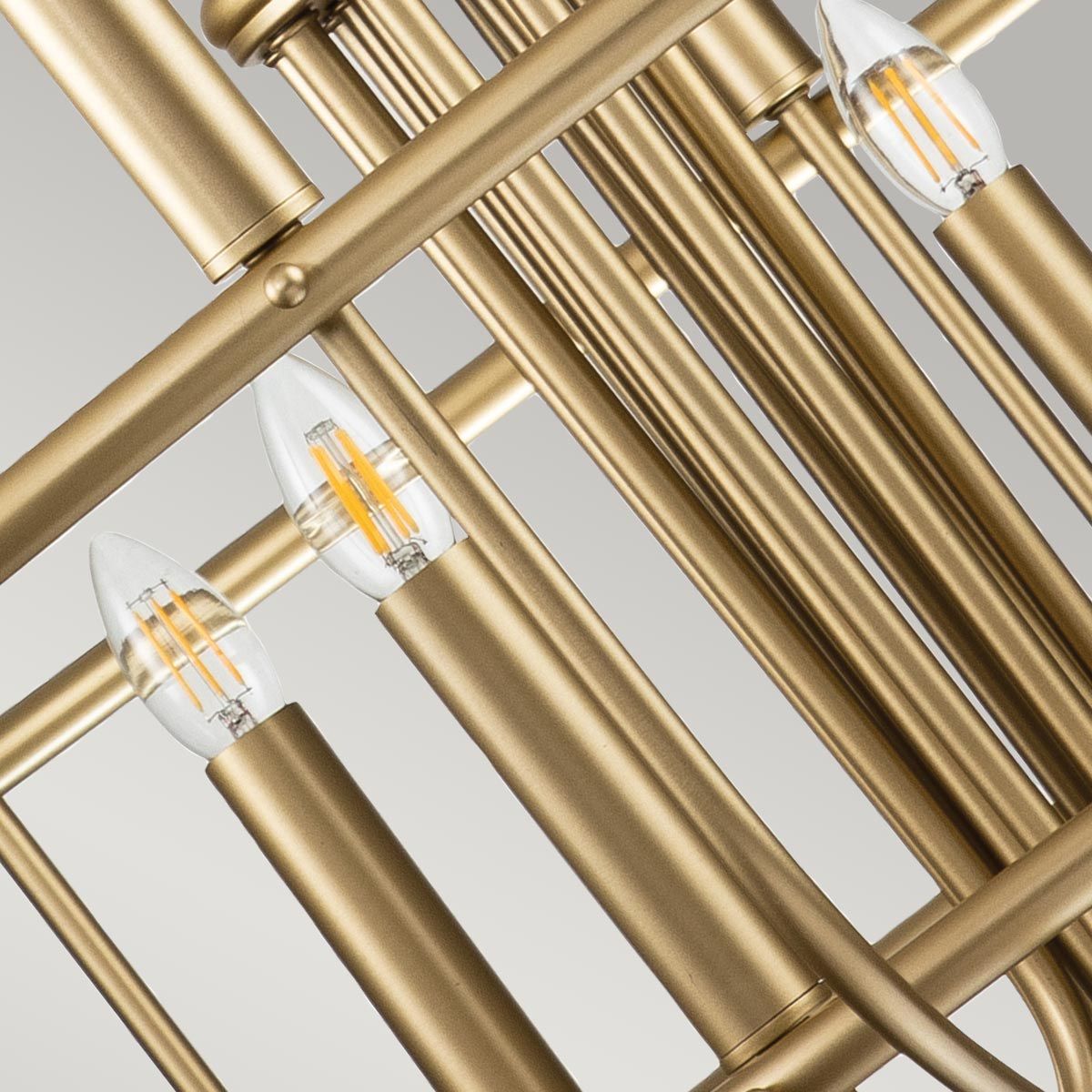 Kichler Capitol Hill 12 Light Chandelier - Painted Natural Brass
