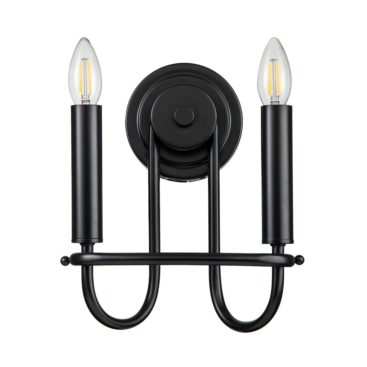 Kichler Capitol Hill 2 Light Wall Light - Black
