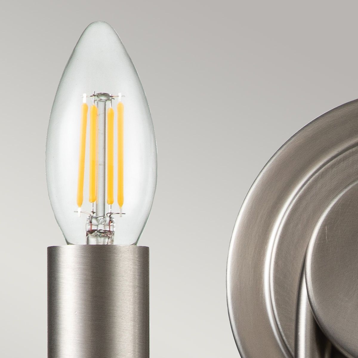 Kichler Capitol Hill 2 Light Wall Light - Brushed Nickel