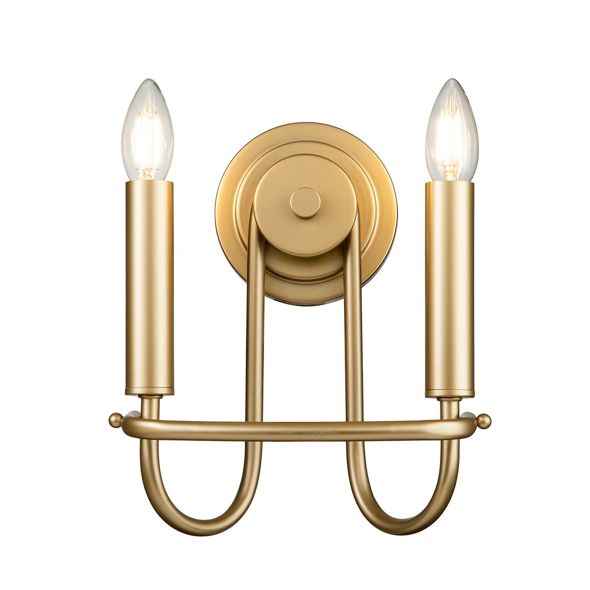 Kichler Capitol Hill 2 Light Wall Light - Painted Natural Brass