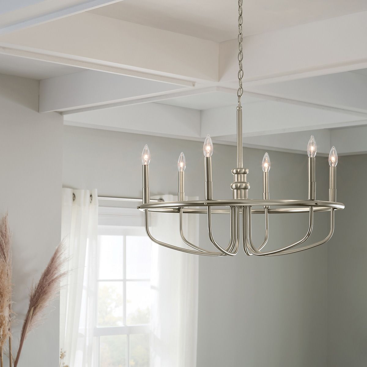 Kichler Capitol Hill 6 Light Chandelier - Brushed Nickel