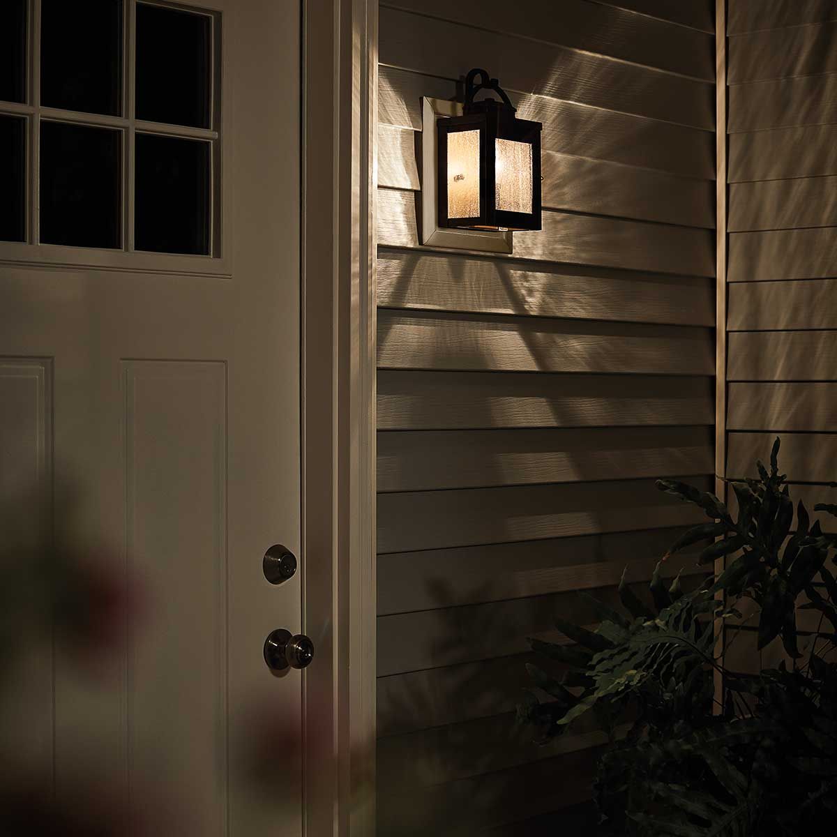 Kichler Carlson Single Wall Lantern - Rubbed Bronze