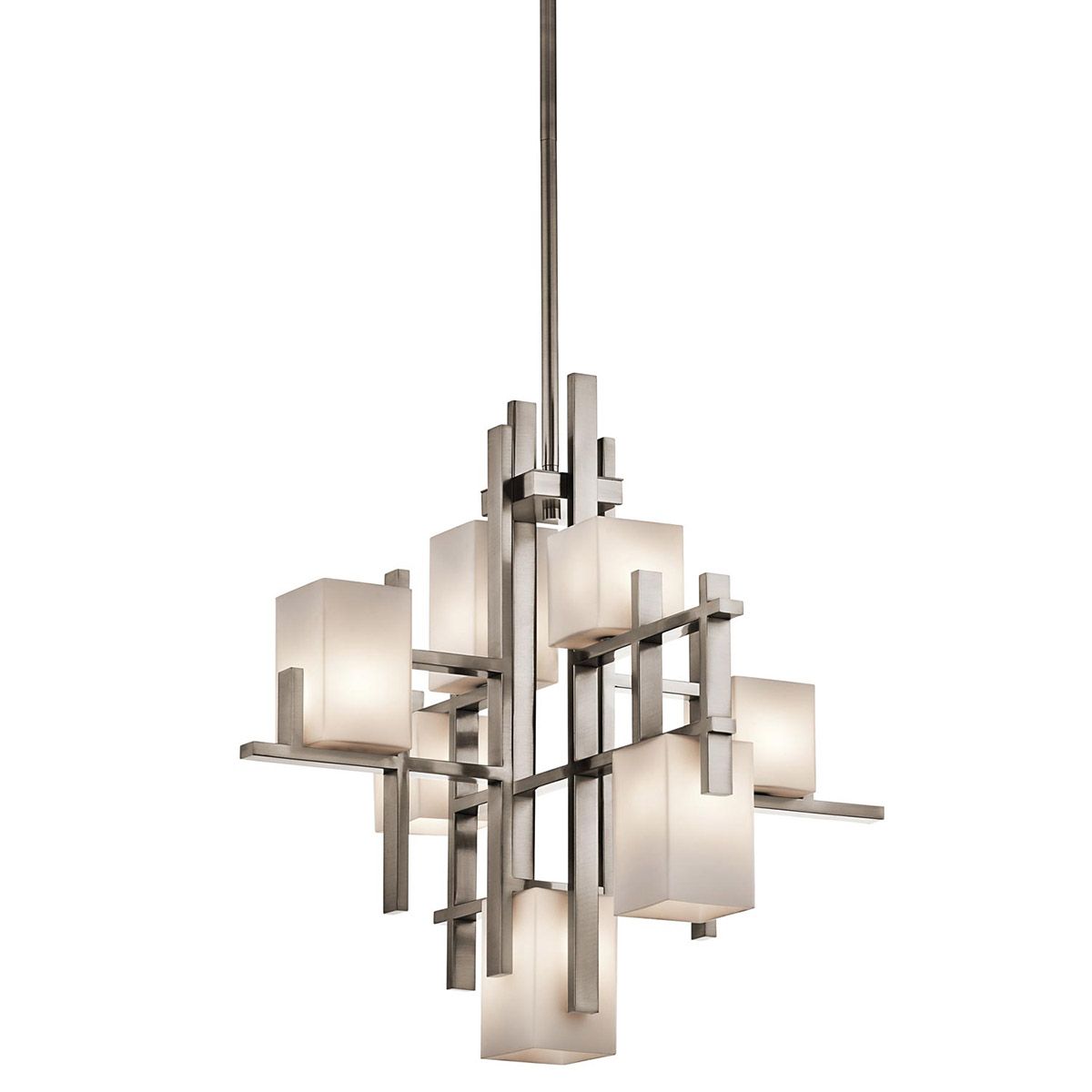 Kichler City Lights 7 Light Chandelier - Classic Pewter