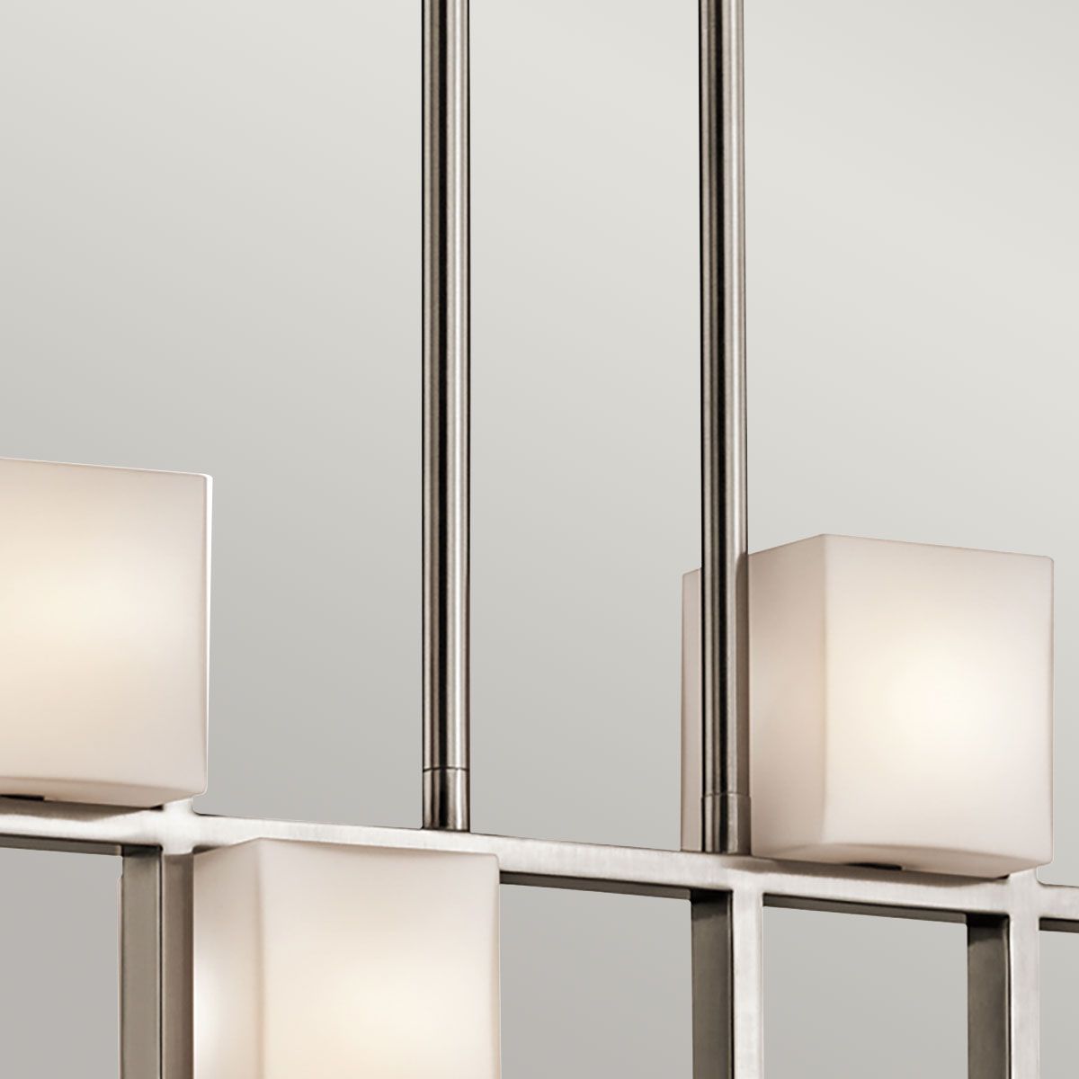 Kichler City Lights 7 Light Linear Chandelier - Classic Pewter