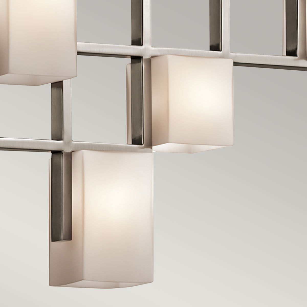 Kichler City Lights 7 Light Linear Chandelier - Classic Pewter
