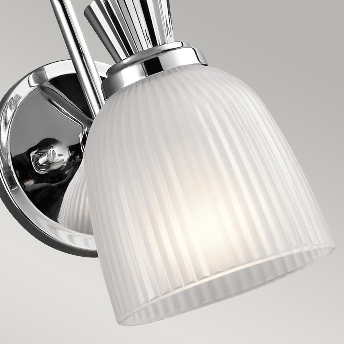 Kichler Cora Single Bathroom Wall Light - Polished Chrome
