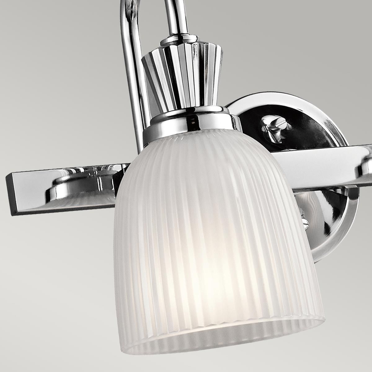 Kichler Cora 2 Light Bathroom Wall Light - Polished Chrome
