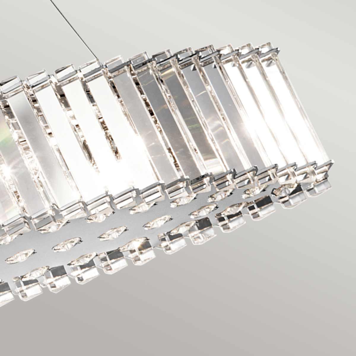 Kichler Crystal Skye 8 Light Bathroom Island Chandelier - Chrome