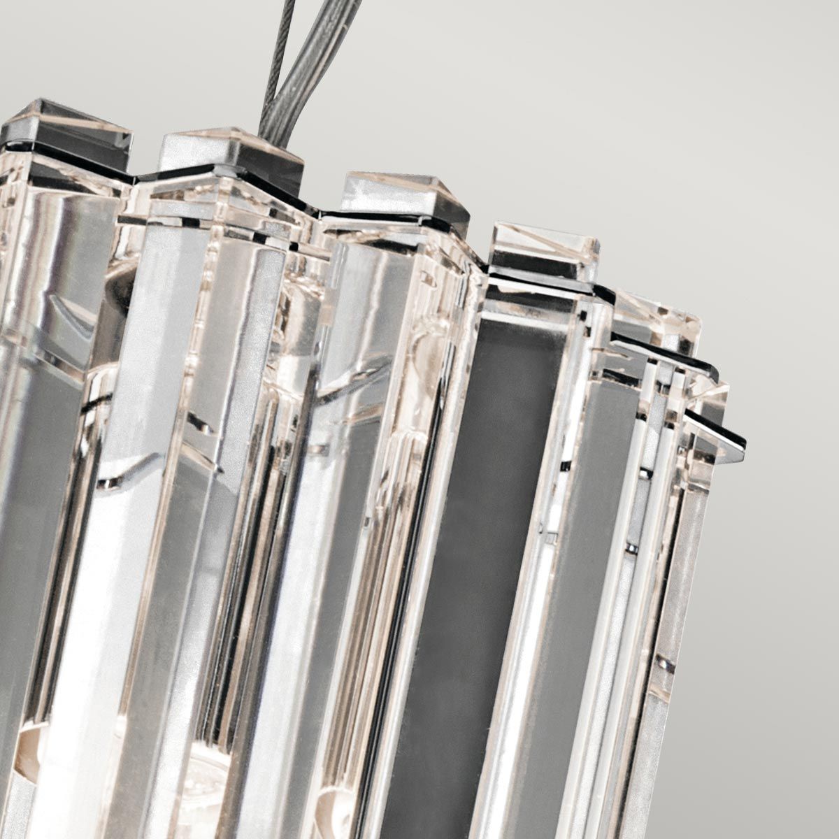 Kichler Crystal Skye 2 Light Bathroom Mini Pendant - Chrome