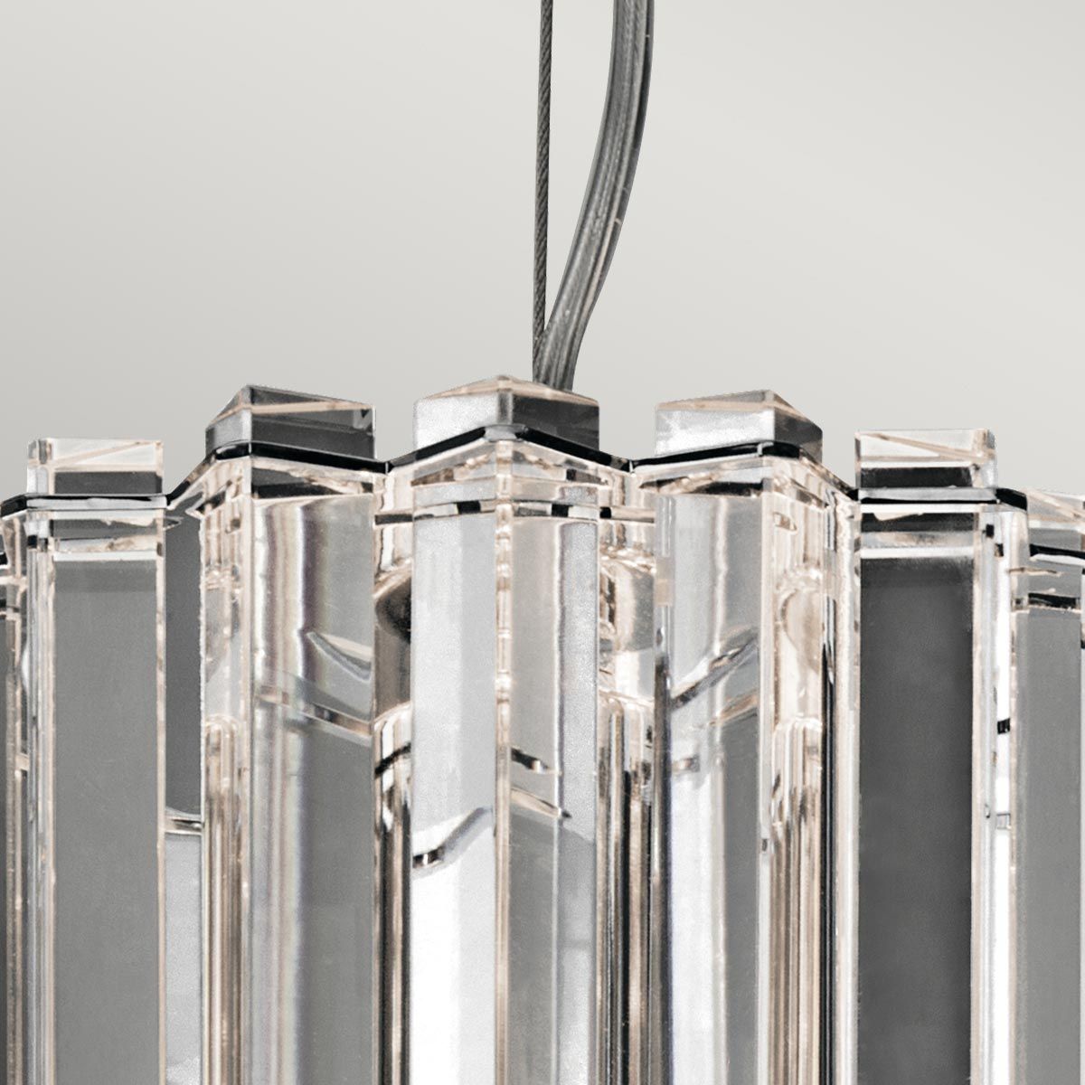 Kichler Crystal Skye 2 Light Bathroom Mini Pendant - Chrome