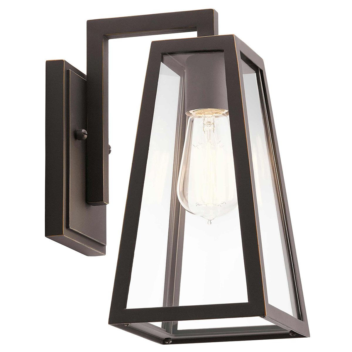Kichler Delison Single Small Wall Lantern - Rubbed Bronze