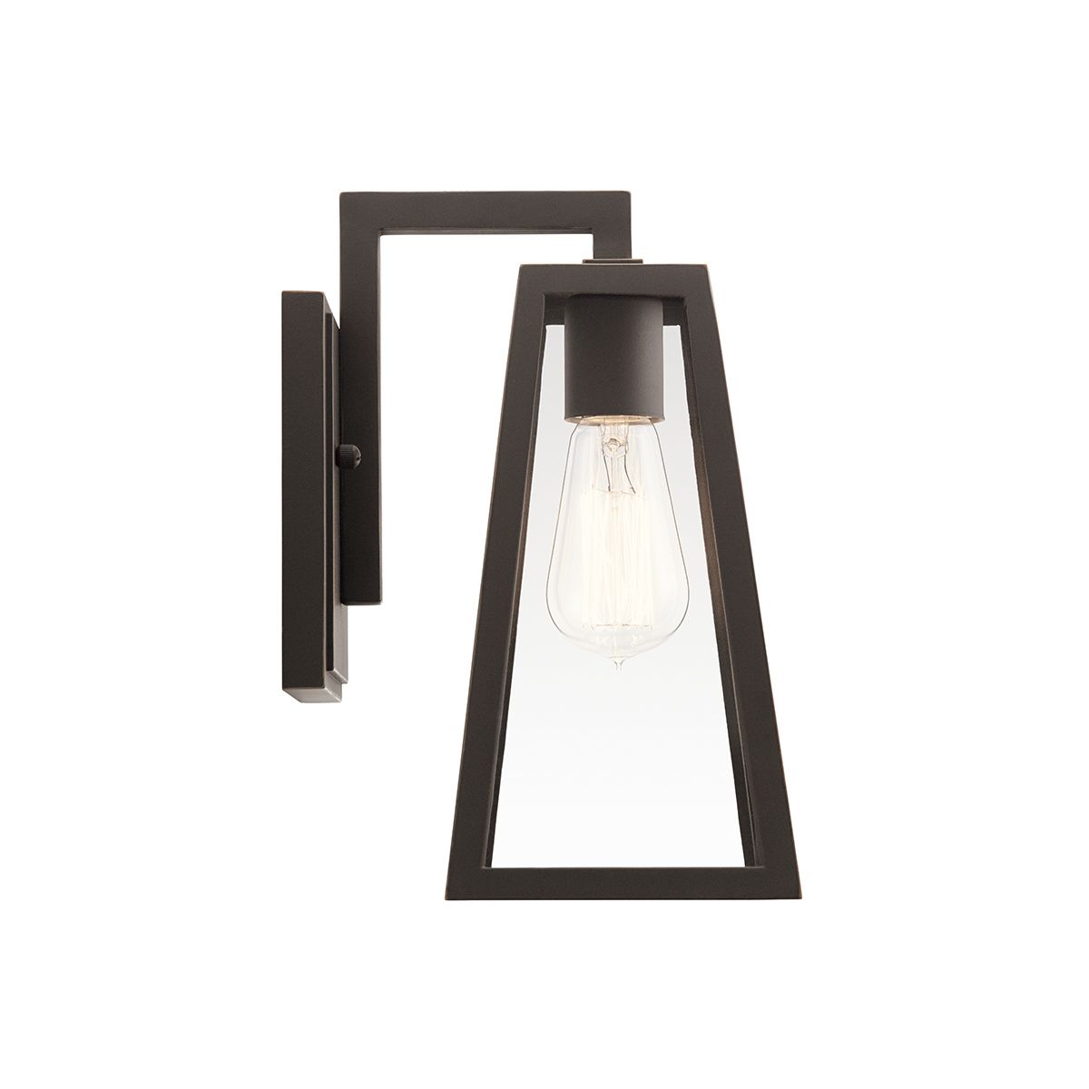 Kichler Delison Single Small Wall Lantern - Rubbed Bronze