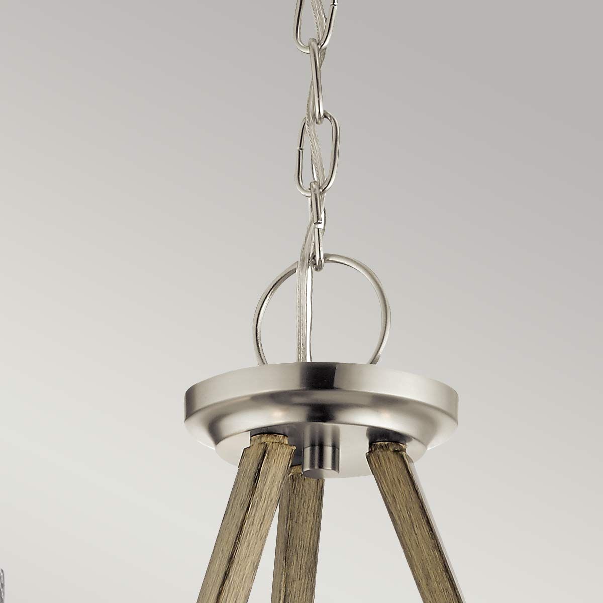 Kichler Deryn 3 Light Chandelier - Distressed Antique Grey