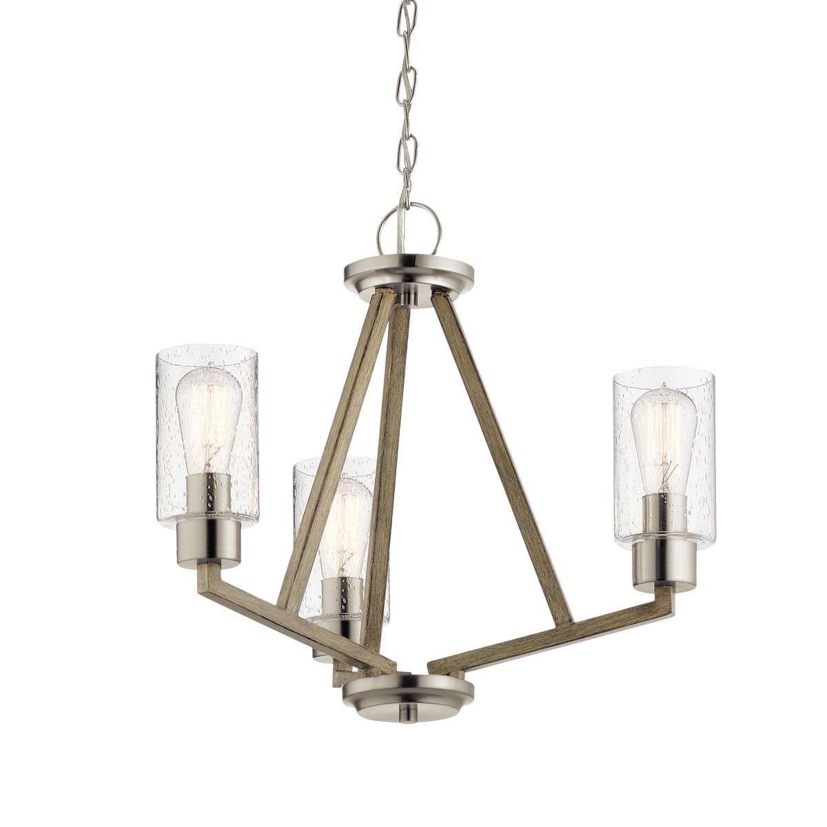 Kichler Deryn 3 Light Chandelier - Distressed Antique Grey